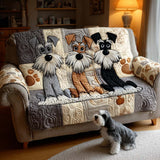 Ophélie - Housse de canapé matelassée Schnauzer