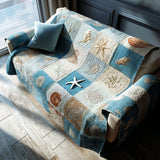 Mathilde - Housse de canapé matelassée Motif Marine