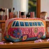 Cécile - Trousse de toilette matelassée Voyage Serein