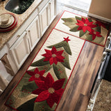 Maëva - Tapis de cuisine Hivernal à Détails Enneigés