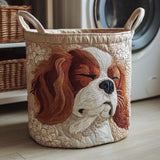 Panier à Linge Matelassé - Cavalier King Charles