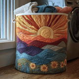 Panier à Linge Matelassé - Prairie à l'Aube