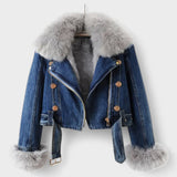 Ronja - Jakke med denim-look