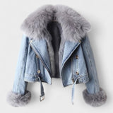 Ronja - Jakke med denim-look