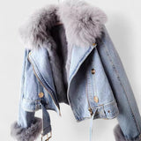 Ronja - Jakke med denim-look