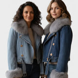 Ronja - Jakke med denim-look