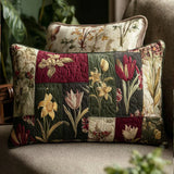 Housse de Coussin Matelassée - Rêves de Fleurs Sauvages