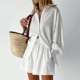 Heta - Let Bluse og Shorts
