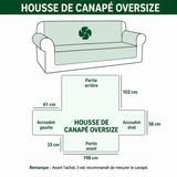 Maëlys - Housse de canapé matelassée Motif de Noël