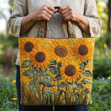 Sac Classique Matelassé - Tournesols
