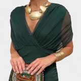 Luana - Elegant V-hals kjole