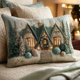 Housse de Coussin Matelassée - Matin de Cristal