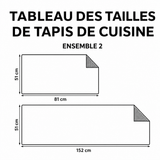Prune - Tapis de cuisine De Noël à Père Noël Doré