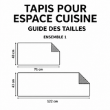 Camélia - Tapis de cuisine Ours Refuge