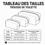 Coralie - Trousse de toilette matelassée Pétales Délicats