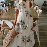 Essi - Boho-kjole med mavecover